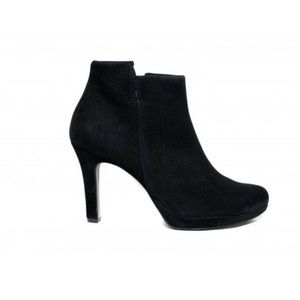 PAUL GREEN Black suede Ankle platform booties size 10